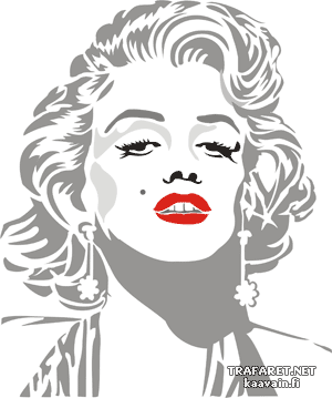 Marilyn Monroe - szablon do dekoracji