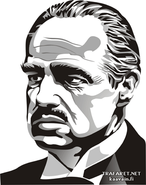 Marlon Brando 2 - szablon do dekoracji