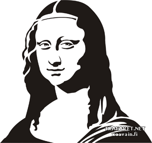Mona Lisa - szablon do dekoracji