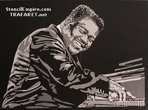 Fats Domino - szablon do dekoracji
