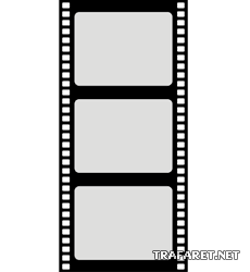 Film kinowy - szablon do dekoracji