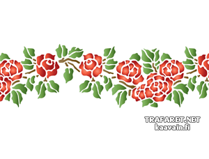 Różowy bordiur 41 - szablon do dekoracji
