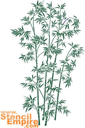 Wielki bambus (Szablony z liśćmi i gałęziami)