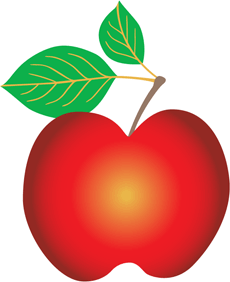 Jabłko 2 - szablon do dekoracji