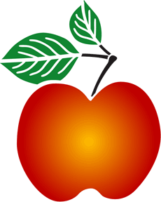 Jabłko 1 - szablon do dekoracji