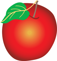 Jabłko 4 - szablon do dekoracji