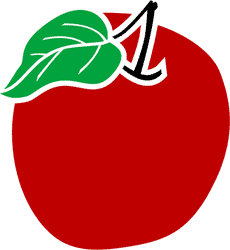Jabłko 3 - szablon do dekoracji