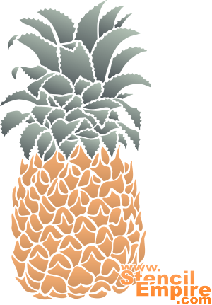 Ananas - szablon do dekoracji