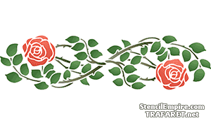 Różowy motyw 205 - szablon do dekoracji