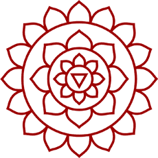 Indyjski lotos - szablon do dekoracji