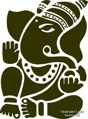 Ganesha 02 - szablon do dekoracji
