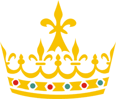 Korona heraldyczna - szablon do dekoracji