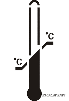 Ograniczenie temperatury - szablon do dekoracji