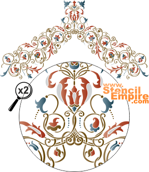 Wielki łuk kremlowski - szablon do dekoracji