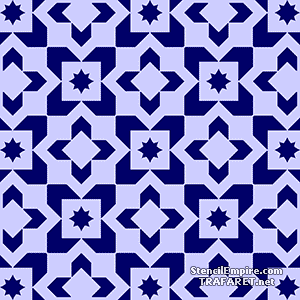 Marokańska mozaika 06 (Szablony w stylu wschodnim)