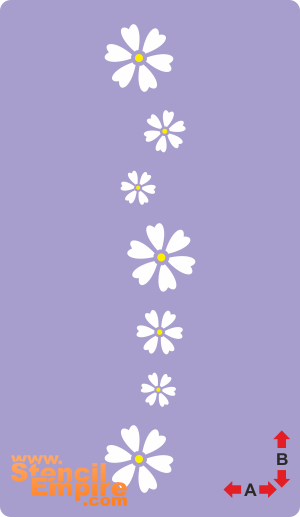 Bordiur rumiankowy - szablon do dekoracji