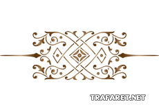 Monogram klasyczny 56 - szablon do dekoracji