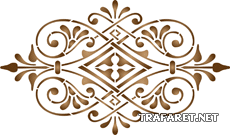 Monogram klasyczny 57 - szablon do dekoracji