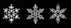 Płatki śniegu - szablon do dekoracji