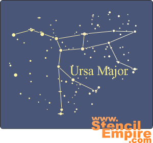 Ursa Major - szablon do dekoracji