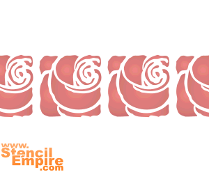 Róże secesyjne 01 (Szablony do klasycznych borderów)