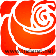 Róża w stylu secesyjnym - szablon do dekoracji