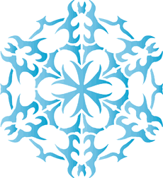 Śnieżynka XXII - szablon do dekoracji