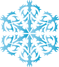 Śnieżynka XXIV - szablon do dekoracji