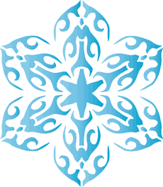 Śnieżynka XV - szablon do dekoracji