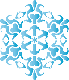Śnieżynka XXIII - szablon do dekoracji