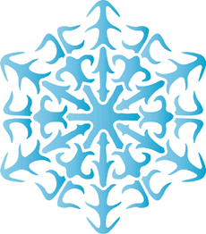 Śnieżynka XIX - szablon do dekoracji