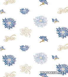 Japońska tapeta kwiatowa - szablon do dekoracji