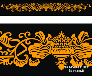 Orientalny wzór dekoracyjny - szablon do dekoracji