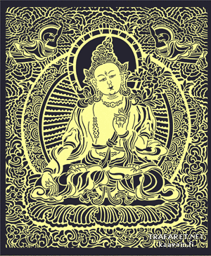 Wielki Budda - szablon do dekoracji
