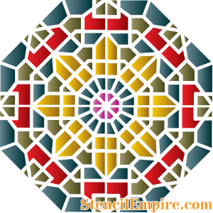 Orientalna mozaika (Okrągłe szablony)