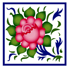 Wielka Róża II - szablon do dekoracji