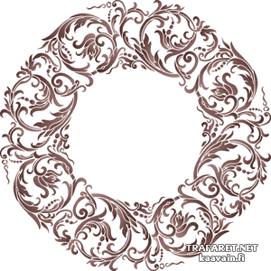 Krąg klasyczny 14 - szablon do dekoracji