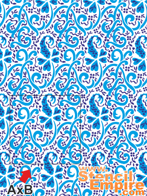 Perska tapeta 1 - szablon do dekoracji