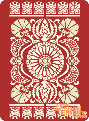 Dywanik otomański 2 - szablon do dekoracji