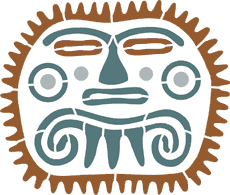 Maska inków - szablon do dekoracji