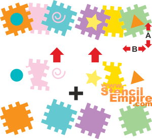 Puzzle 1 - szablon do dekoracji