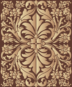 Dywan renesansowy - szablon do dekoracji