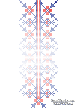Rosyjski haft 012 - szablon do dekoracji