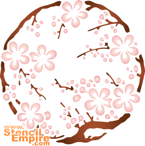Medalion Sakura (Szablony w stylu wschodnim)