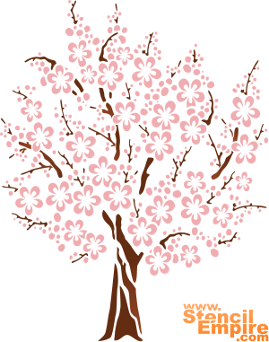 Sakura 3 - szablon do dekoracji