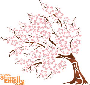 Sakura 4 - szablon do dekoracji