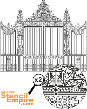 Brama angielska (Szablony z punktami orientacyjnymi i budynkami)