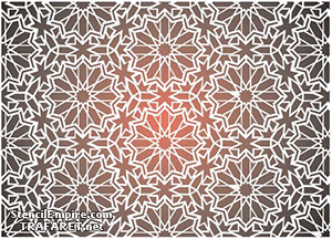 Marokańska tapeta - szablon do dekoracji