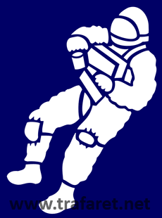 Kosmonaut - szablon do dekoracji