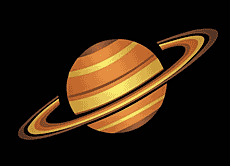 Saturn - szablon do dekoracji